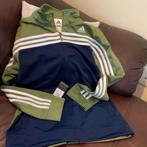 Adidas boys zip track style jacket size 18/20